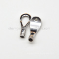 BX086 Wholesale 316L stainless steel jewelry finding Magnetic Clasp for 5mm round leather with clip fastener